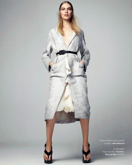 Vanessa Axente by Zoltan Tombor for Marie Claire Hungary, April 2014