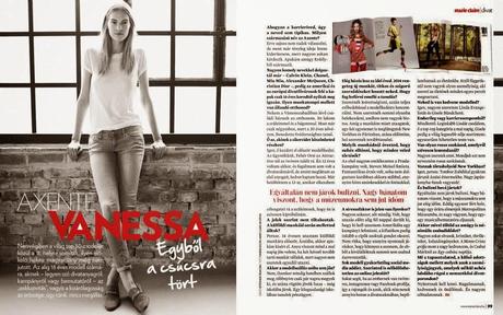 Vanessa Axente by Zoltan Tombor for Marie Claire Hungary, April 2014