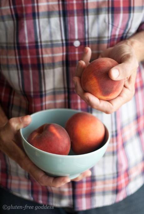 Gluten-free peaches, peach crisp recipe