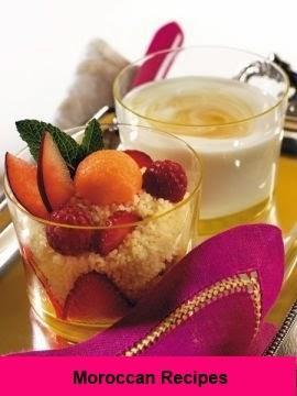 Moroccan Recipes: Couscous with fruit and yogurt with honey lemon