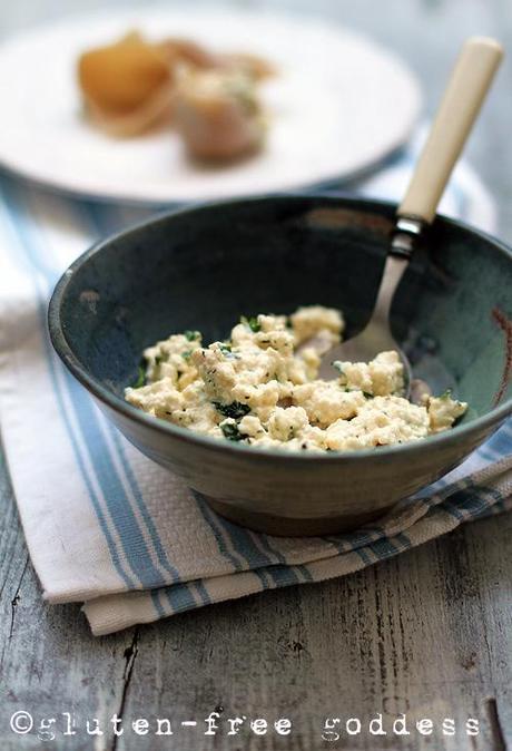 italian recipes, non-dairy stuffing for Italian shells