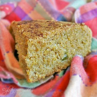 Gluten free cornbread recipe with Green Chiles + Cinnamon 