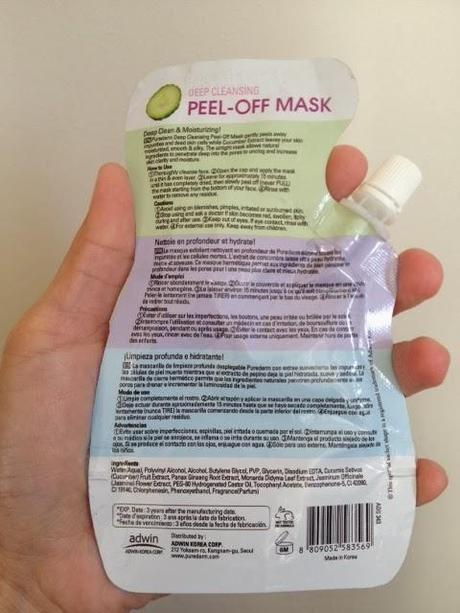  Deep Cleansing Peel-Off Mask (Purederm) in Review 