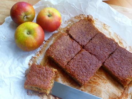 Spiced apple chickpea cake