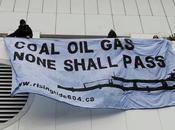 (VIDEO) Coal None Shall Pass Banner Drop Port Metro Vancouver