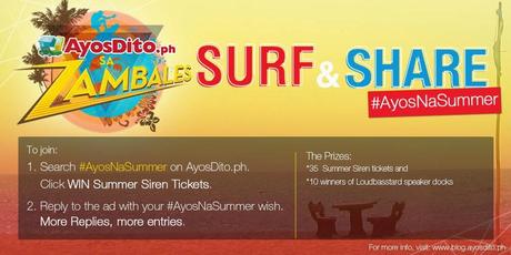 SURF & SHARE YOUR #AYOSNASUMMER WISH, WIN SUMMER SIREN FESTIVAL PASSES FOR YOUR BARKADA