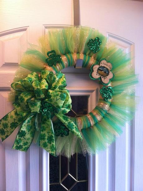 St. Patrick's Tulle Wreath