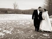 Pulling Successful Outdoors Winter Wedding