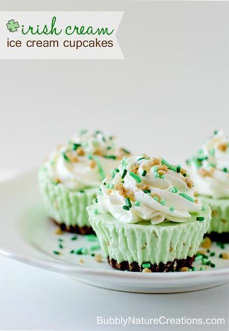 Irish-Cream-Ice-Cream-Cupcakes BubblyNatureCreations