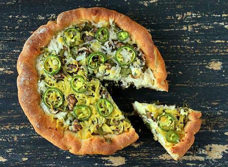 Deep Dish Cheddar Jalapeno Pizza Vegan Richa