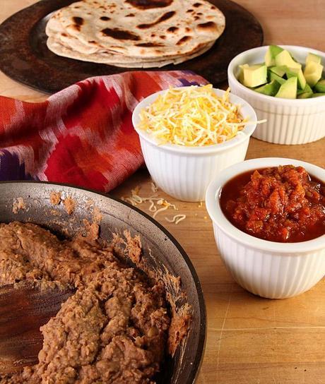 Garlicky Homemade Re-Fried Beans | Creative-Culinary.com