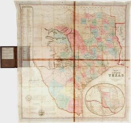 First Official Map Of Texas As A State