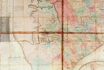 first official map of texas as a state paperblog