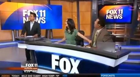 4.7 Earthquake Interrupts Live FOX News Broadcast In LA!