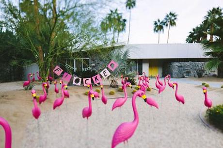 put out tons of flamingos in someone's lawn