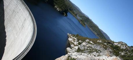 The Gordon Dam, is a double curvature arch dam on the Gordon River in Tasmania, Australia
