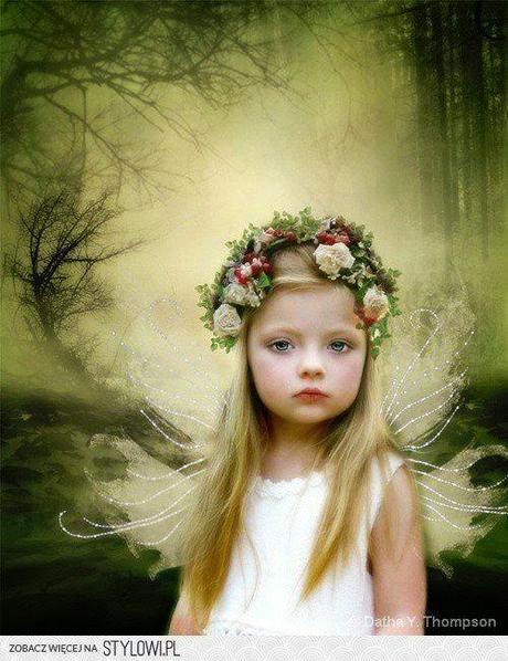 A Blonde Little Girl Angel