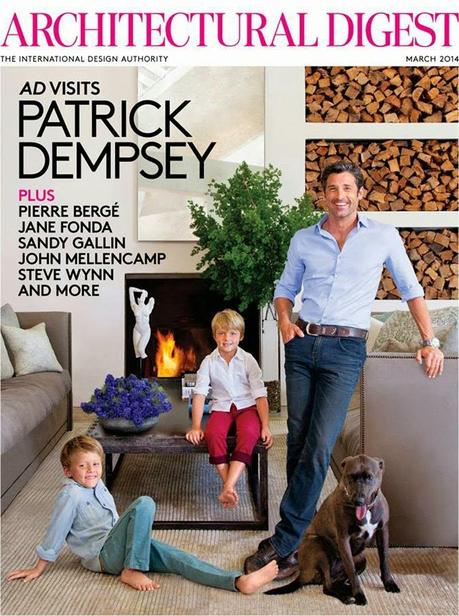 Patrick Dempsey - Architectural Digest Magazine, March 2014