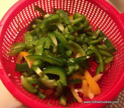 HOW TO FREEZE BELL PEPPERS ( CAPSICUM )