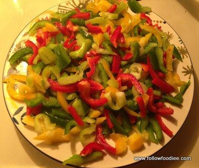 HOW TO FREEZE BELL PEPPERS ( CAPSICUM )