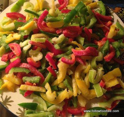 HOW TO FREEZE BELL PEPPERS ( CAPSICUM )