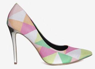 Shoe of the Day | River Island Coral Print Court Shoe