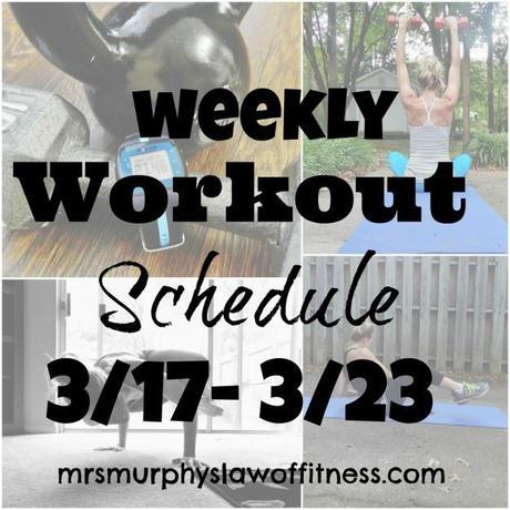 weekly workout schedule 3.17