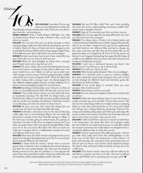 Robin Wright for Harper’s Bazaar Magazine US, April 2014