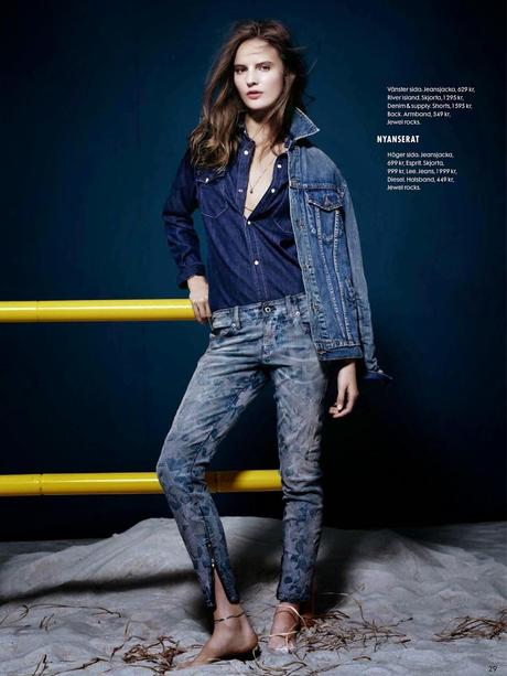 Tilda Lindstam by John Scarisbrick for ELLE Magazine, Sweden, April 2014