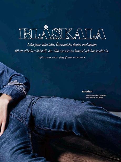 Tilda Lindstam by John Scarisbrick for ELLE Magazine, Sweden, April 2014