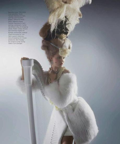 Lindsey Wixson by Karl Lagerfeld for Harper's
Bazaar Magazine, US, April 2014