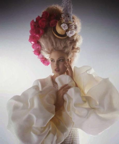 Lindsey Wixson by Karl Lagerfeld for Harper's
Bazaar Magazine, US, April 2014