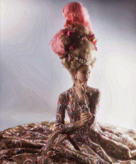 Lindsey Wixson by Karl Lagerfeld for
Harper's Bazaar Magazine, US, April 2014