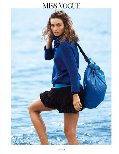 Andreea Diaconu by Gilles Bensimon for Vogue, Paris, Abril 2014