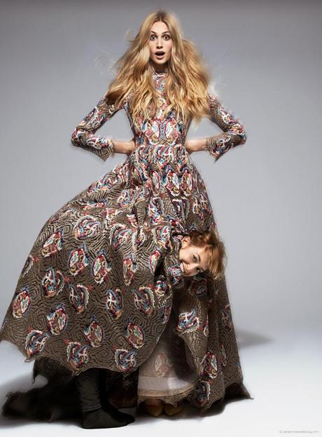 Dauphine McKee in Valentino Couture and Adèle Cany © Benjamin Kanarek