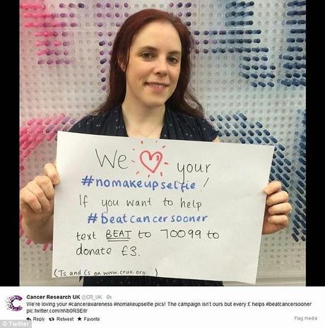 Twist Hairdressing Will Donate £2 Per Photo To Cancer Research For Your No Make Up Photos #nomakeupselfie #letsbeatcancer