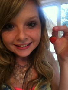 Throwback Thursday: My First Posts An unconventional 19th birthday present--my first homegrown strawberry.