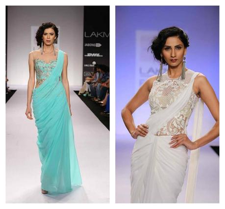 designer saree 2014 lakme fashion week