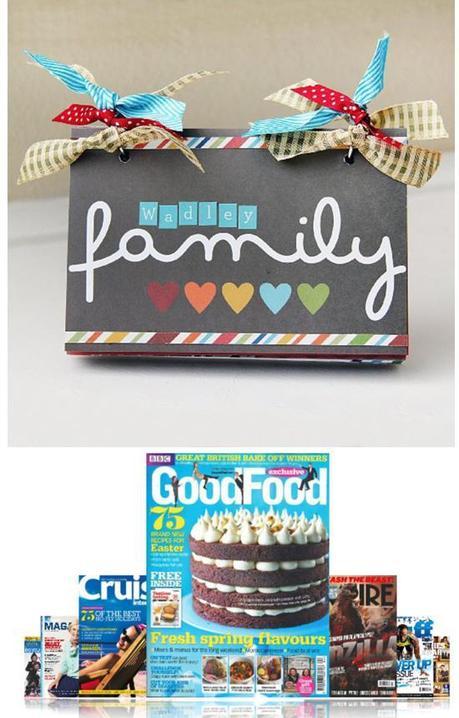 DIY mothers photo album and magazine gift ideas