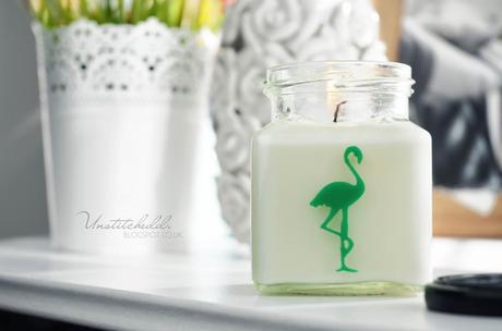 Flamingo Candles - White Tea and Mint.