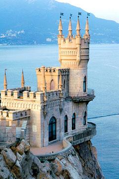 Swallow nest castle in Crimea Ukraine 