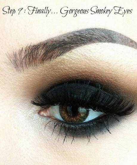 Easy Brown and Black Smokey Eyes in Pictures
