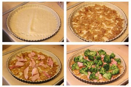 pieday friday recipe for baked broccoli ham and onion quiche