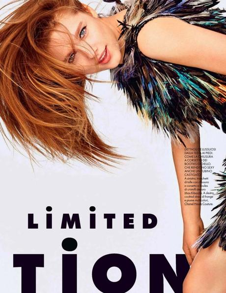 Beegee Margenyte by Alexei Hay for ELLE Magazine, Italy, April 2014