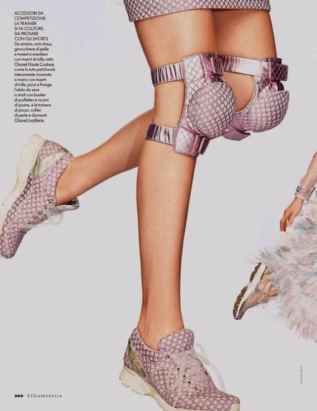 Beegee Margenyte by Alexei Hay for ELLE Magazine, Italy, April 2014