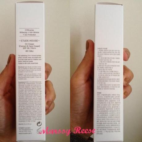 Etude House CC Cream  8-in-1 Multi-Function SPF 30/PA++ #01 Silky (Review)