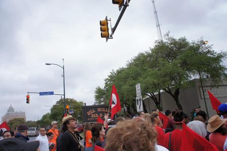 Cesar Chavez March in San Antonio, Texas 2013