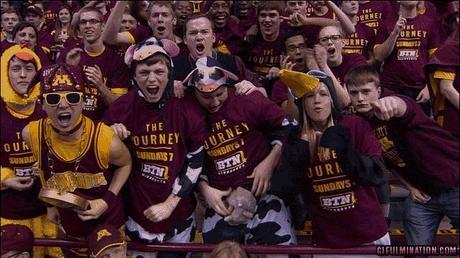 minnestoa-fan-in-cow-costume-college-basketball-fan-gifs