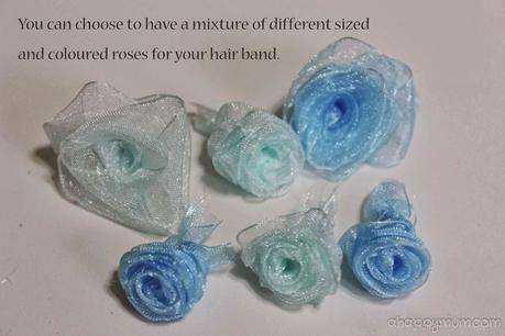 Creativity 521 #42 - DIY ribbon rose hair band