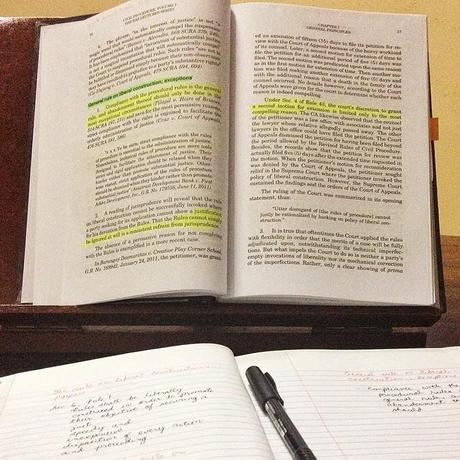 School’s already out but here I am, still on a date with my book. Oh well. #whatliesahead #preparingforthebigday#lawschool #jurisdoctor